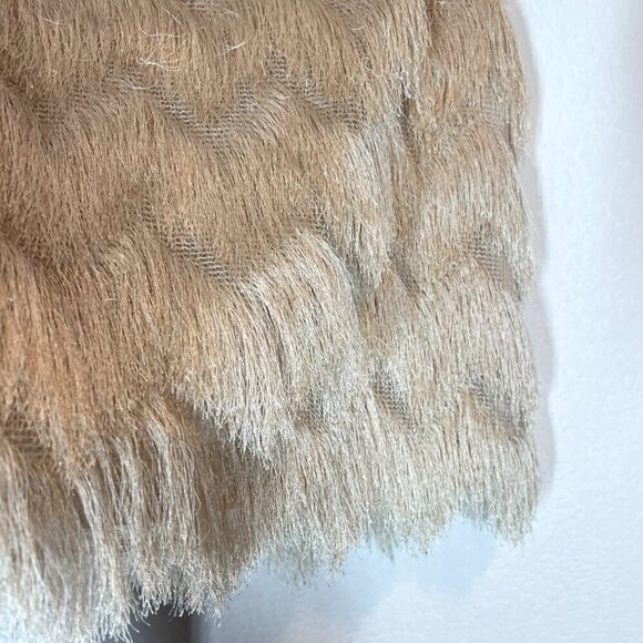Ella Moss Champagne Fringe Mini Skirt Size 2 NWT $158 MSRP Flapper Party Skirt - Picture 8 of 13